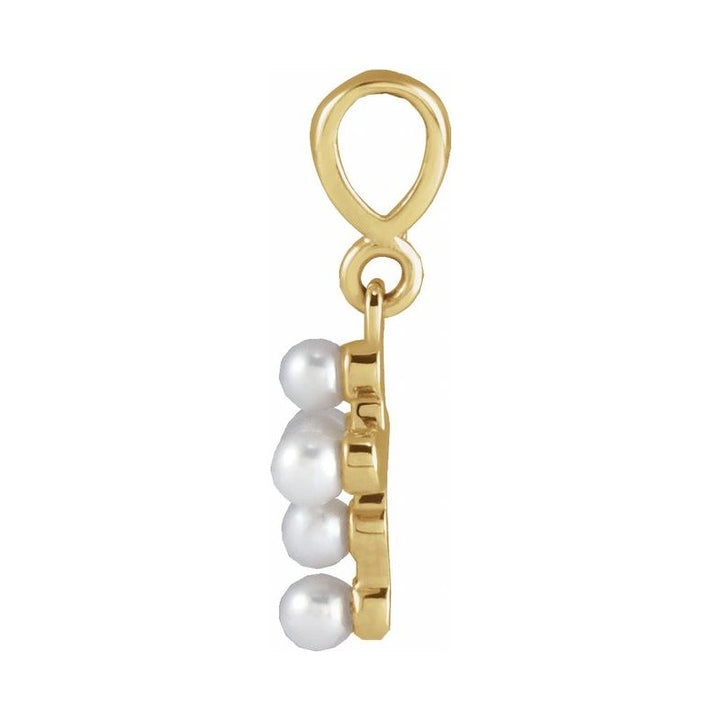 Pearl Youth Cross Necklace or Pendant