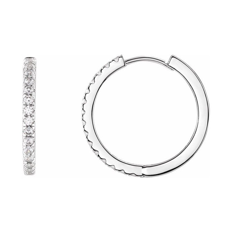 Lab-Grown Diamond Hoop Earrings