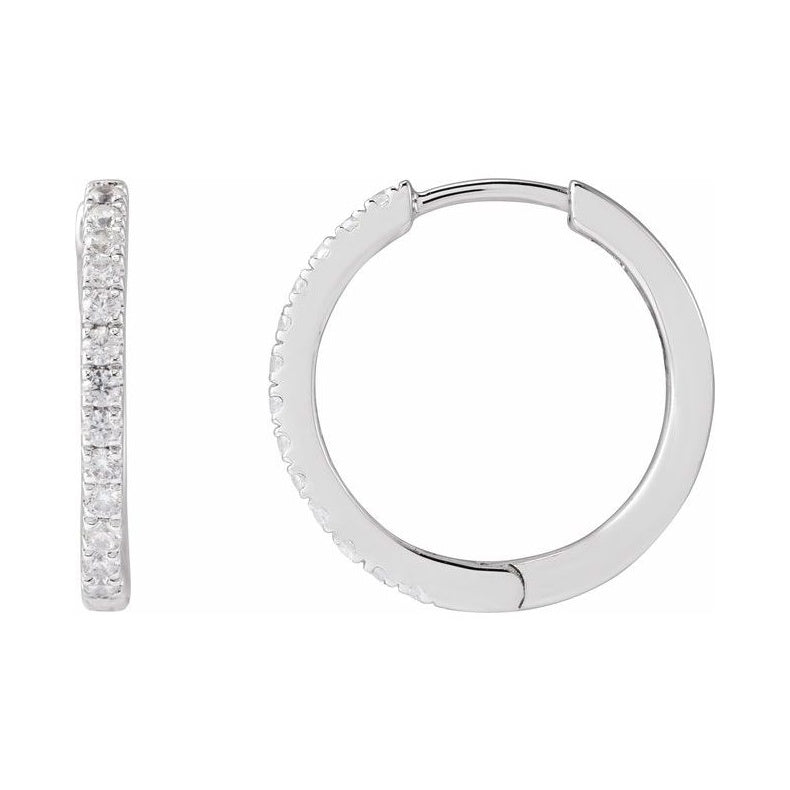 Lab-Grown Diamond Hoop Earrings