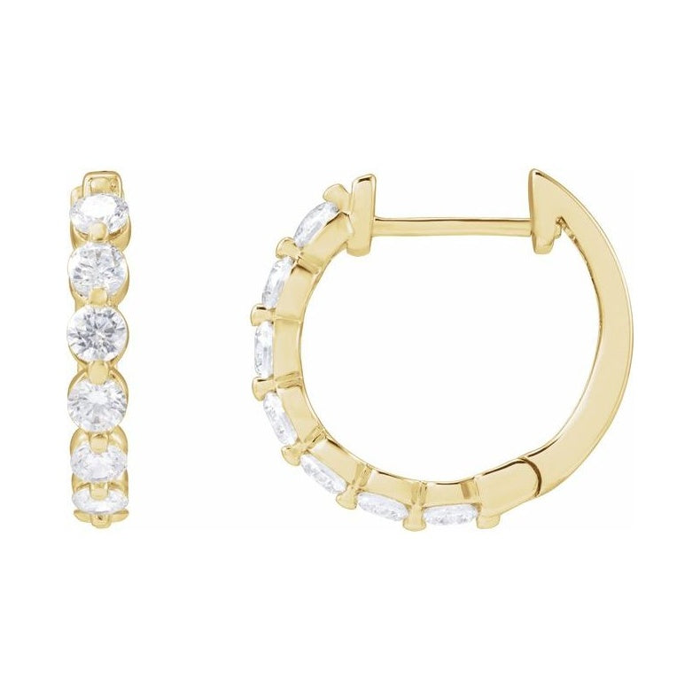 Lab-Grown Diamond Hoop Earrings