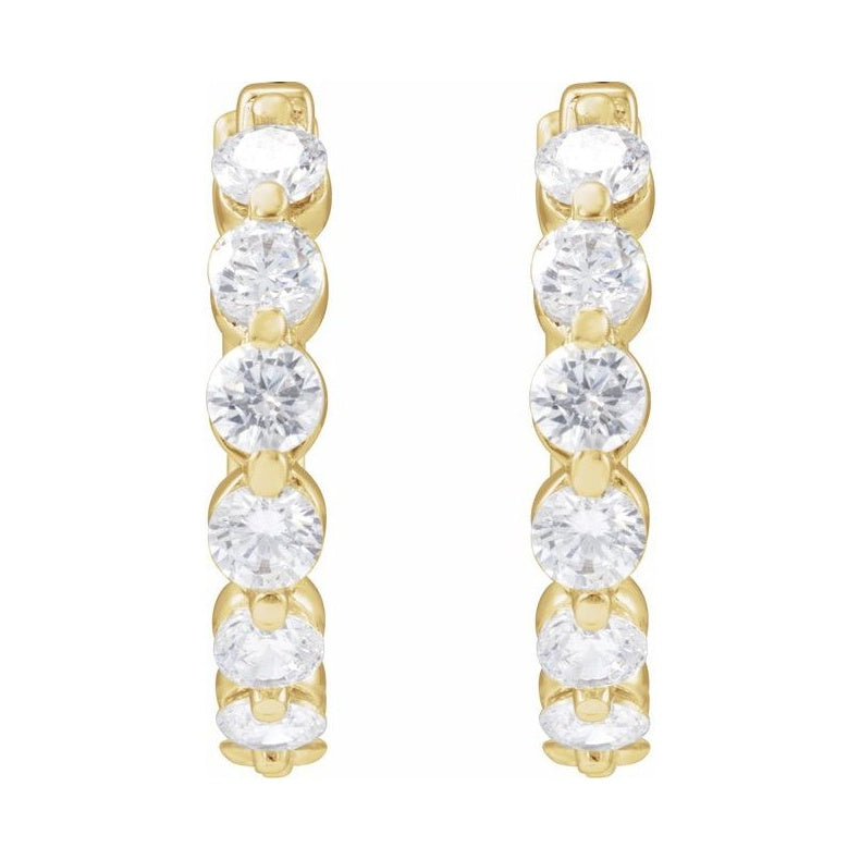 Lab-Grown Diamond Hoop Earrings