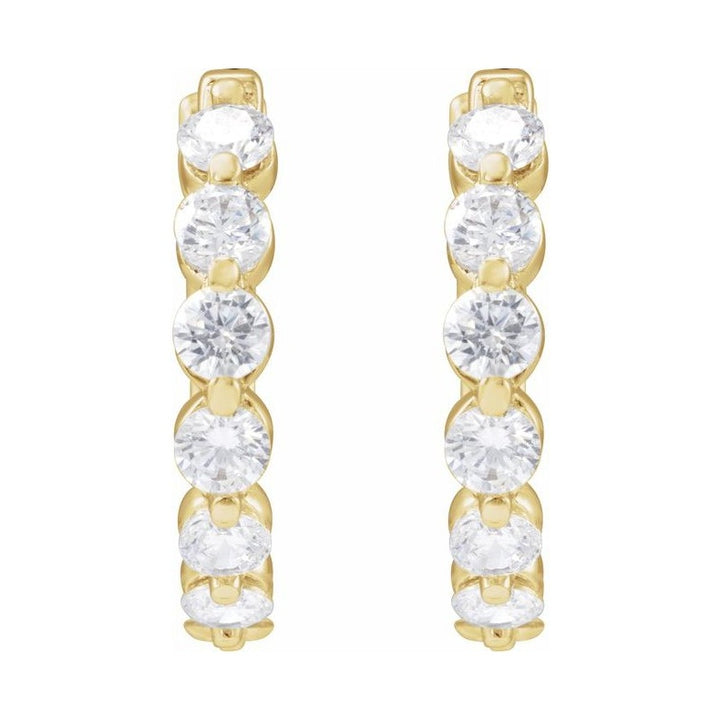 Lab-Grown Diamond Hoop Earrings