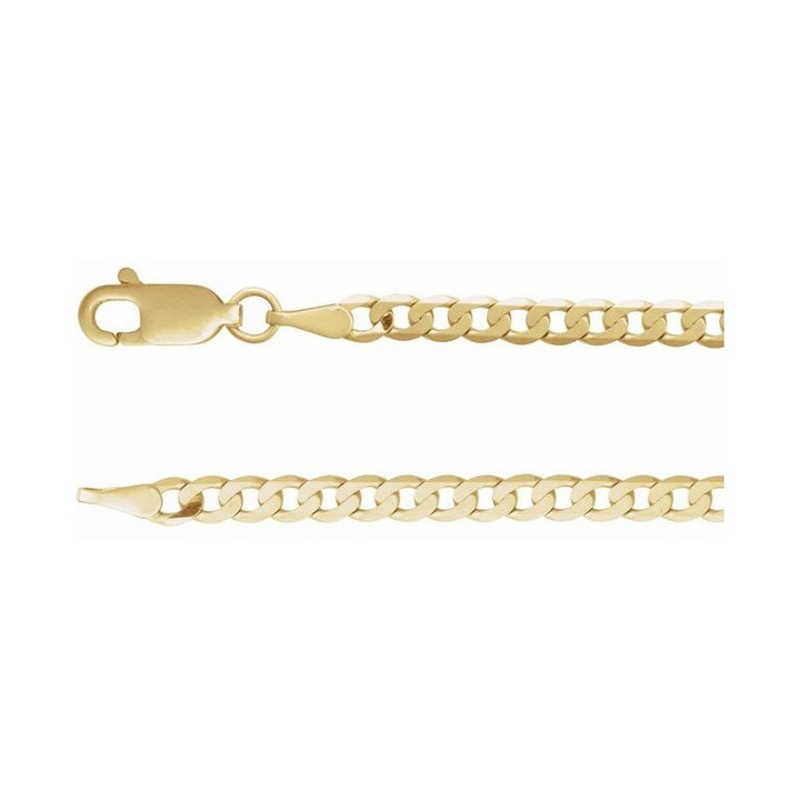 Bezel-Set Solitaire Curb Link Bracelet