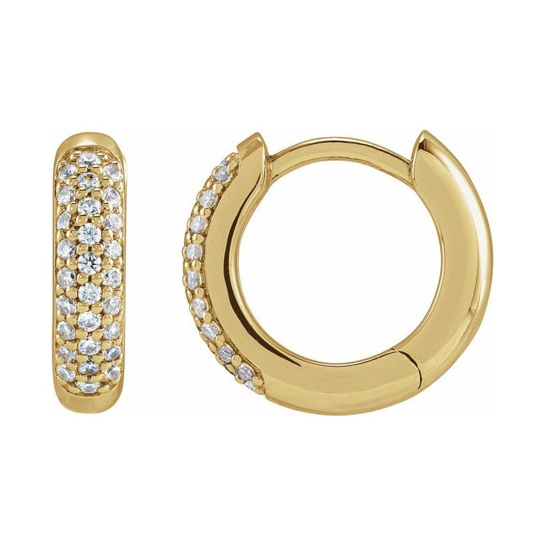Lab-Grown Diamond Hoop Earrings