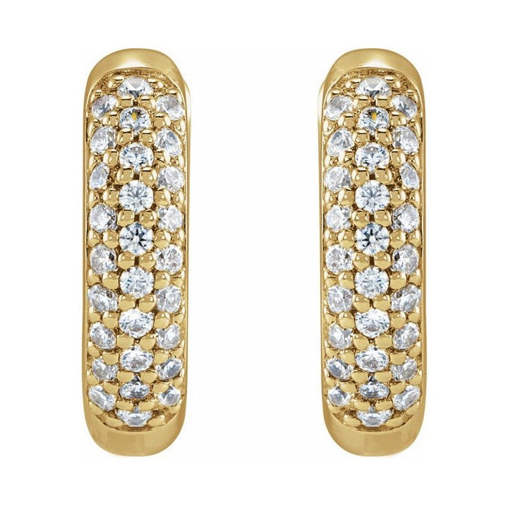 Lab-Grown Diamond Hoop Earrings