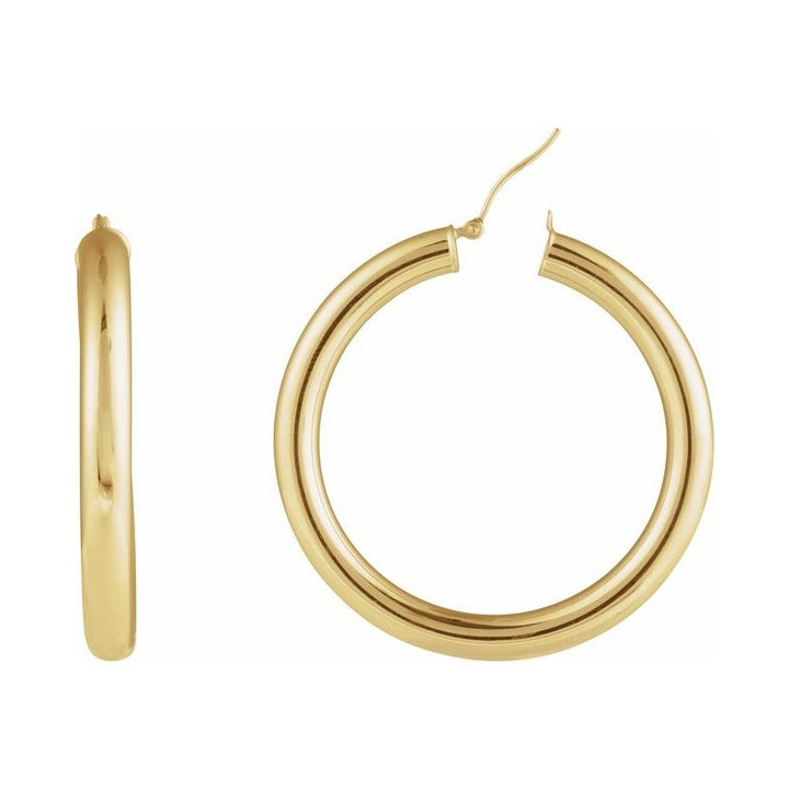 Tube Hoop Earrings