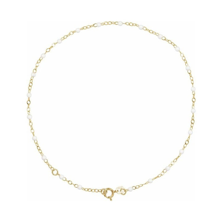 2 mm Enamel Bead Adjustable Chain