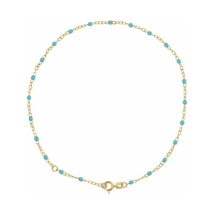 2 mm Enamel Bead Adjustable Chain