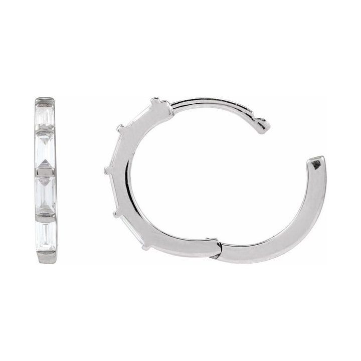 Lab-Grown Diamond Hoop Earrings