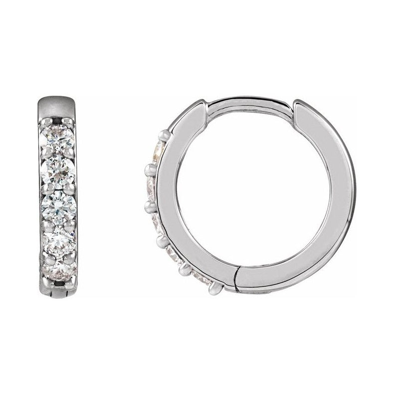 Accented Huggie Earrings