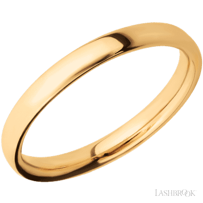 3 mm wide Ultra Comfort (our most comfortable profile) 14K Yellow Gold band.
