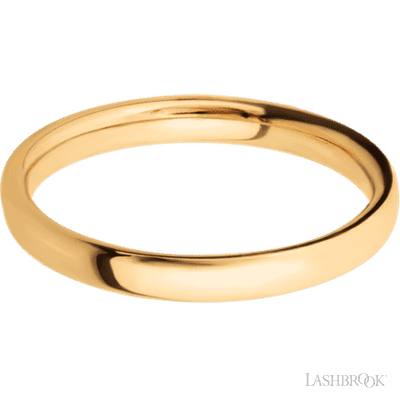 3 mm wide Ultra Comfort (our most comfortable profile) 14K Yellow Gold band.