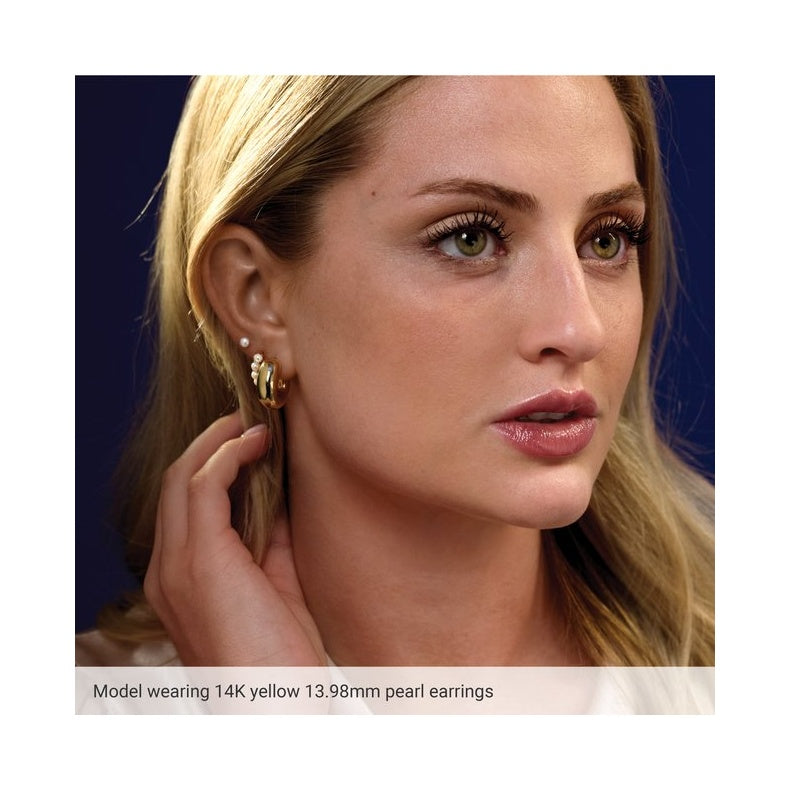 Pearl Huggie Earrings