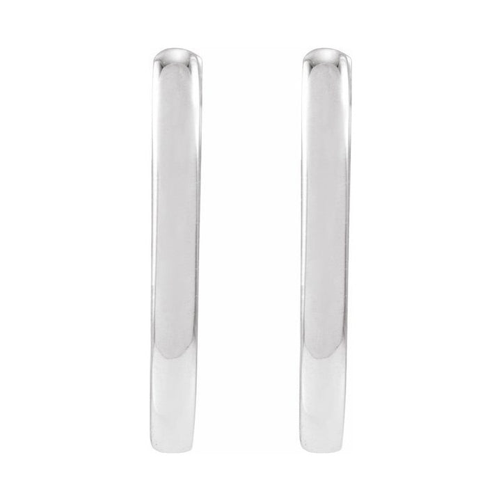 Elongated Hoop Earrings