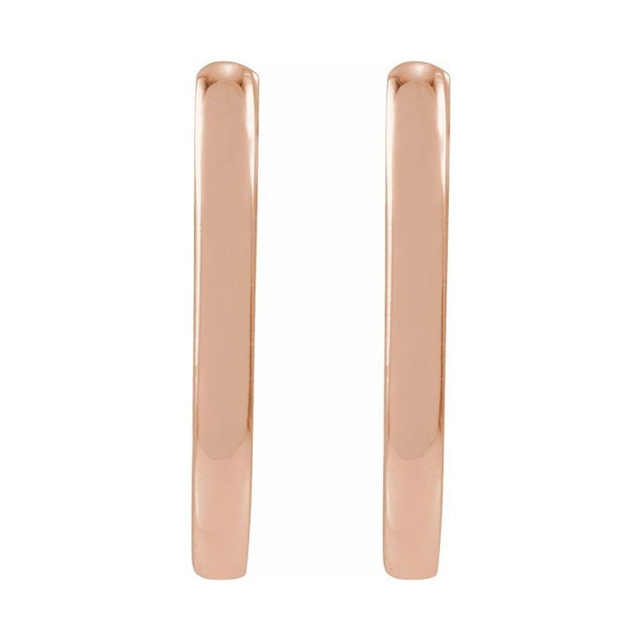 Elongated Hoop Earrings