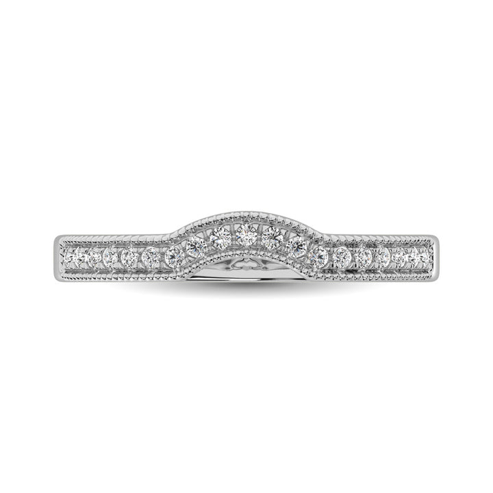 14K White Gold 1/6 Ct.tw Diamond Anniversary Band