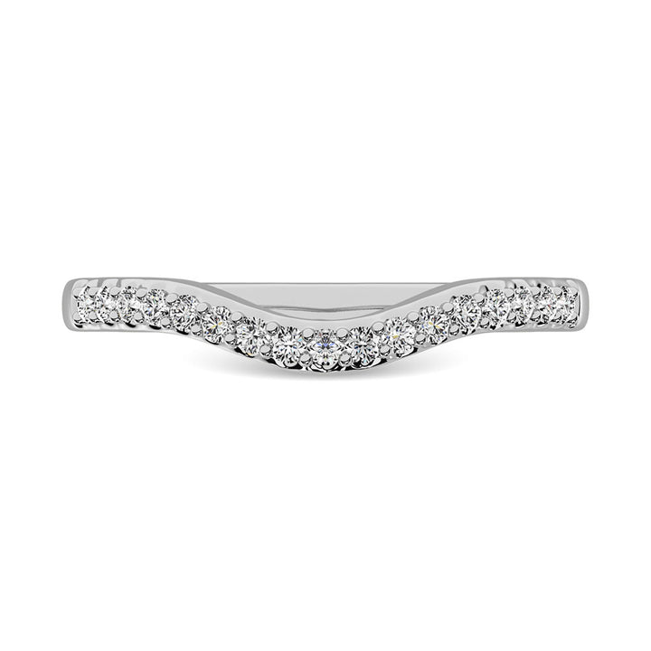 14K White Gold 1/6 Ct.Tw. Diamond Anniversary Band