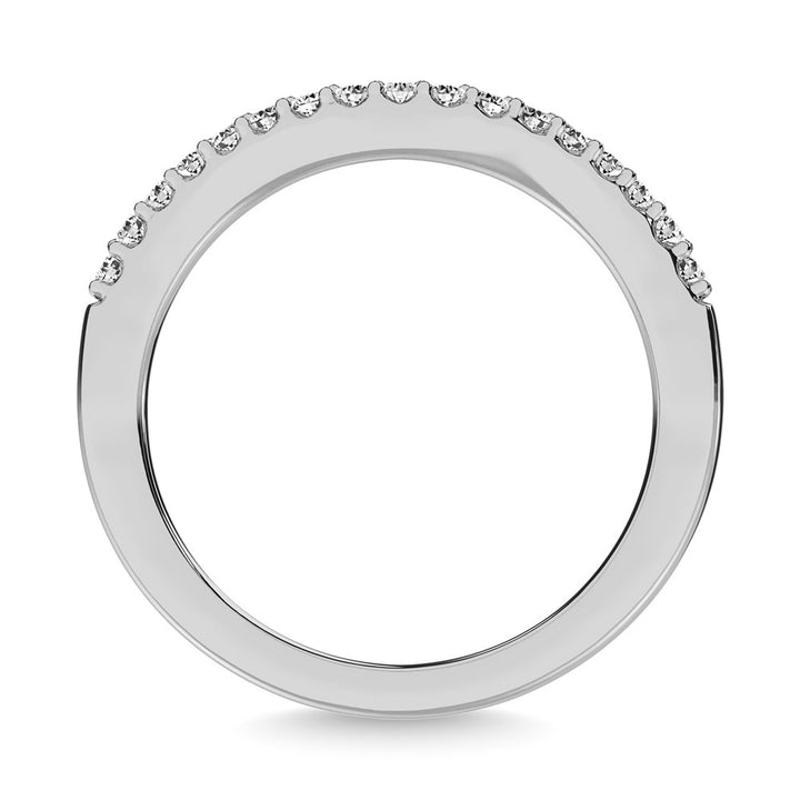 14K White Gold 1/6 Ct.Tw. Diamond Anniversary Band