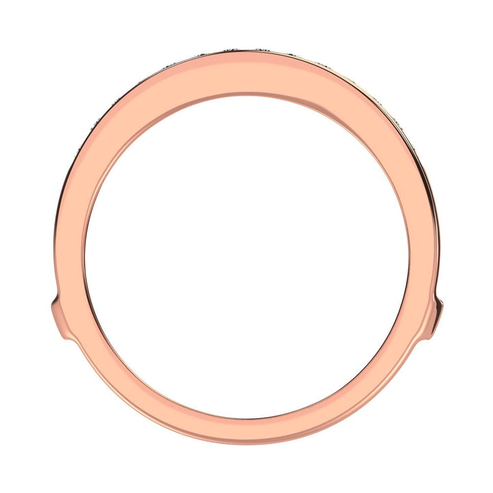 Diamond 1/4 Ct.Tw. Guard Ring in 10K Rose Gold