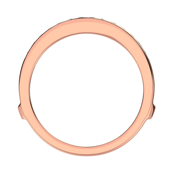 Diamond 1/3 Ct.Tw. Guard Ring in 10K Rose Gold
