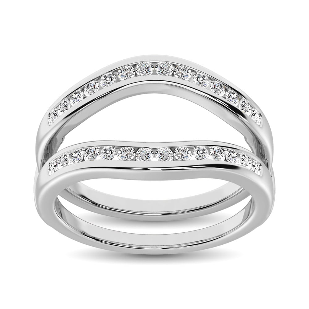 Diamond 1/4 Ct.Tw. Guard Ring in 10K White Gold