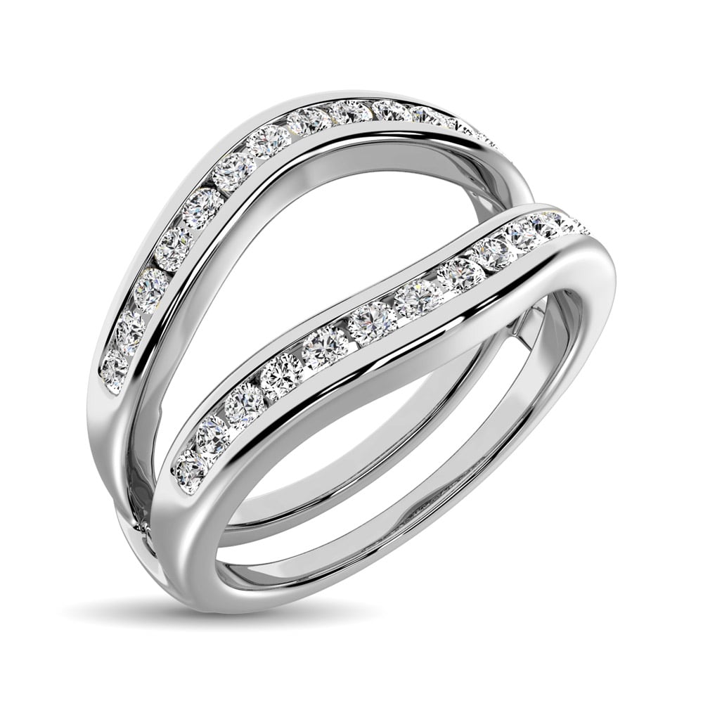 Diamond 1/4 Ct.Tw. Guard Ring in 10K White Gold