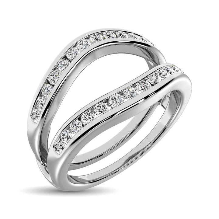 Diamond 1/4 Ct.Tw. Guard Ring in 10K White Gold