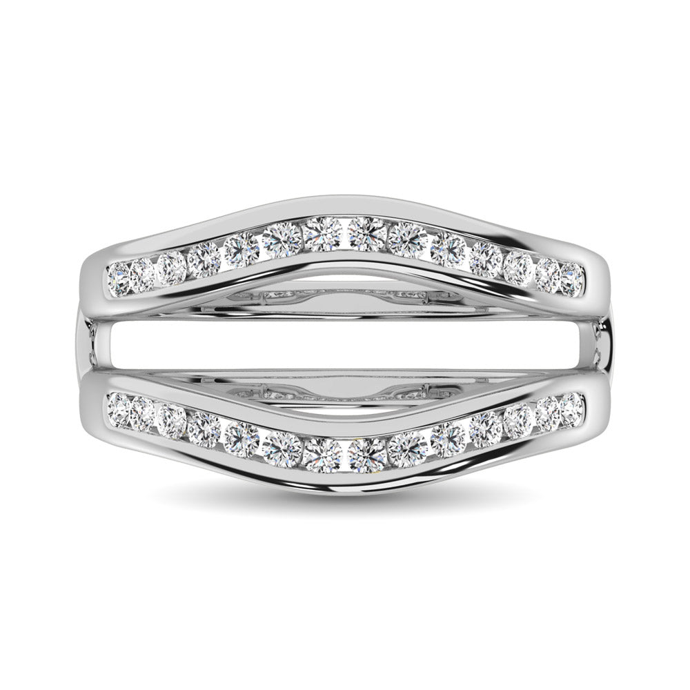Diamond 1/2 Ct.Tw. Guard Ring in 14K White Gold