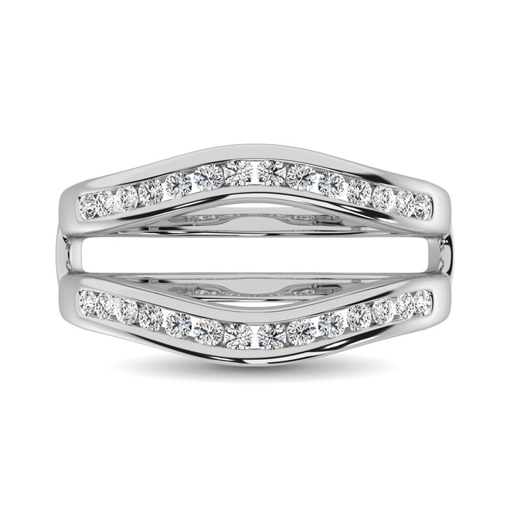 Diamond 3/4 Ct.Tw. Guard Ring in 14K White Gold