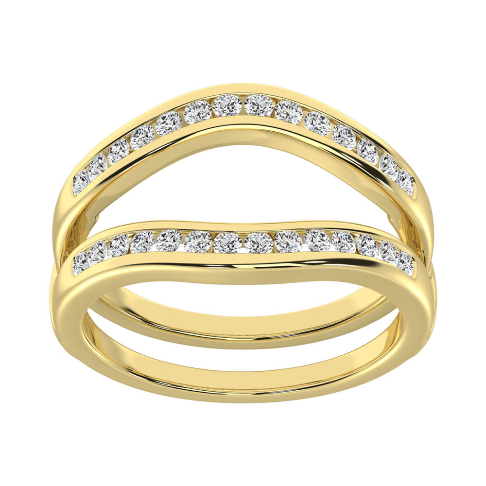 Diamond 3/4 Ct.Tw. Guard Ring in 14K Yellow Gold
