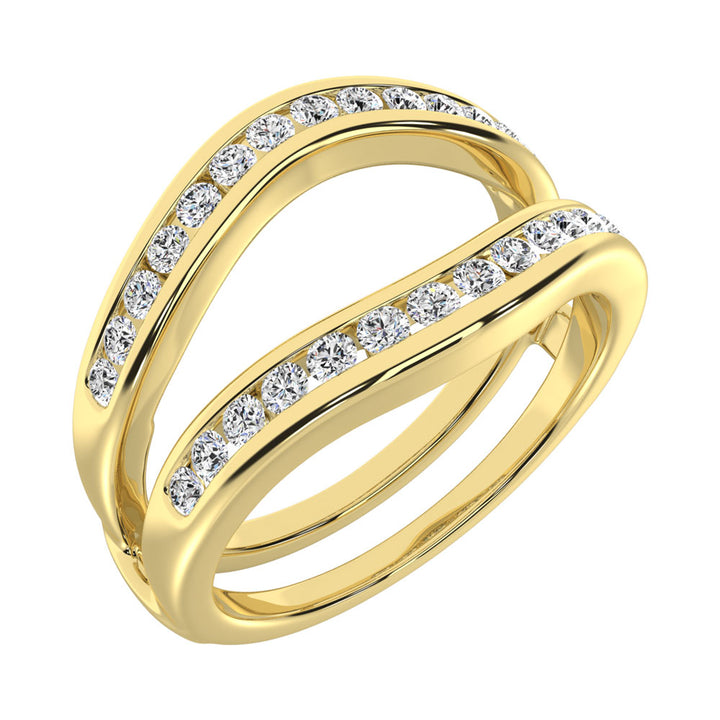 Diamond 3/4 Ct.Tw. Guard Ring in 14K Yellow Gold