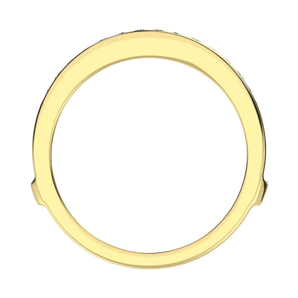 Diamond 3/4 Ct.Tw. Guard Ring in 14K Yellow Gold