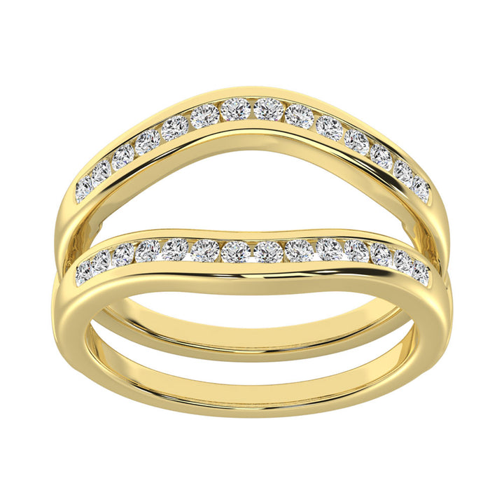 Diamond 1/3 Ct.Tw. Guard Ring in 10K Yellow Gold