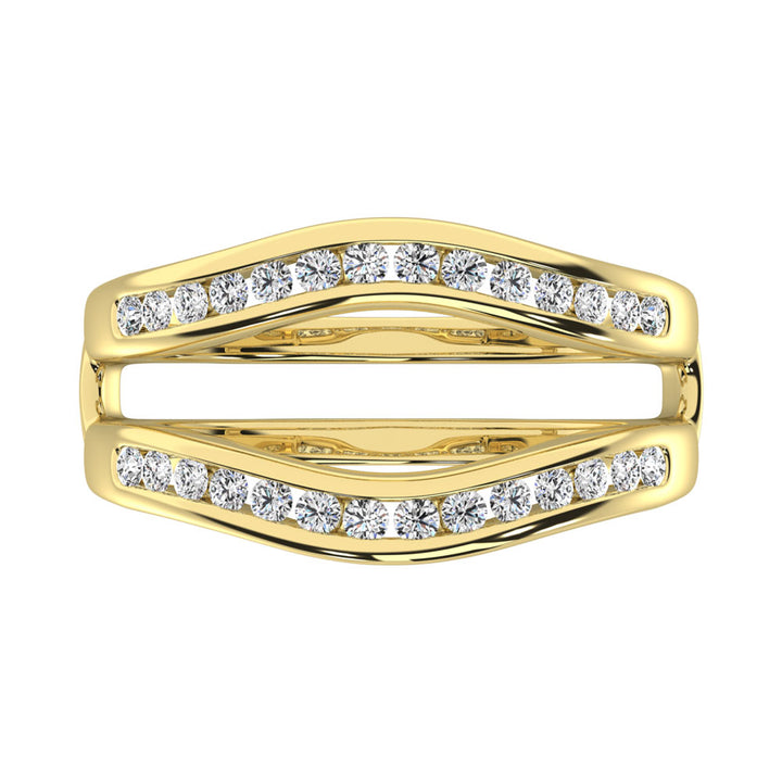 Diamond 1/3 Ct.Tw. Guard Ring in 10K Yellow Gold