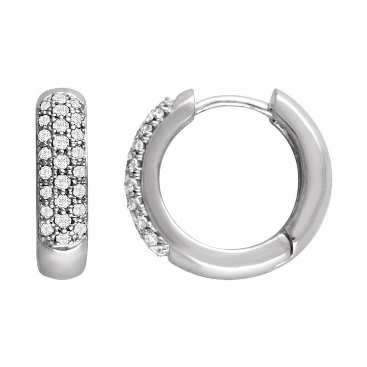 Pavé-Style Hoop Earrings