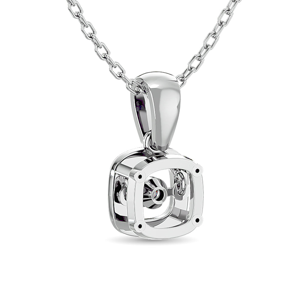 Diamond Shimmering Pendant 1/50 Ct.tw Round-cut in Sterling Silver