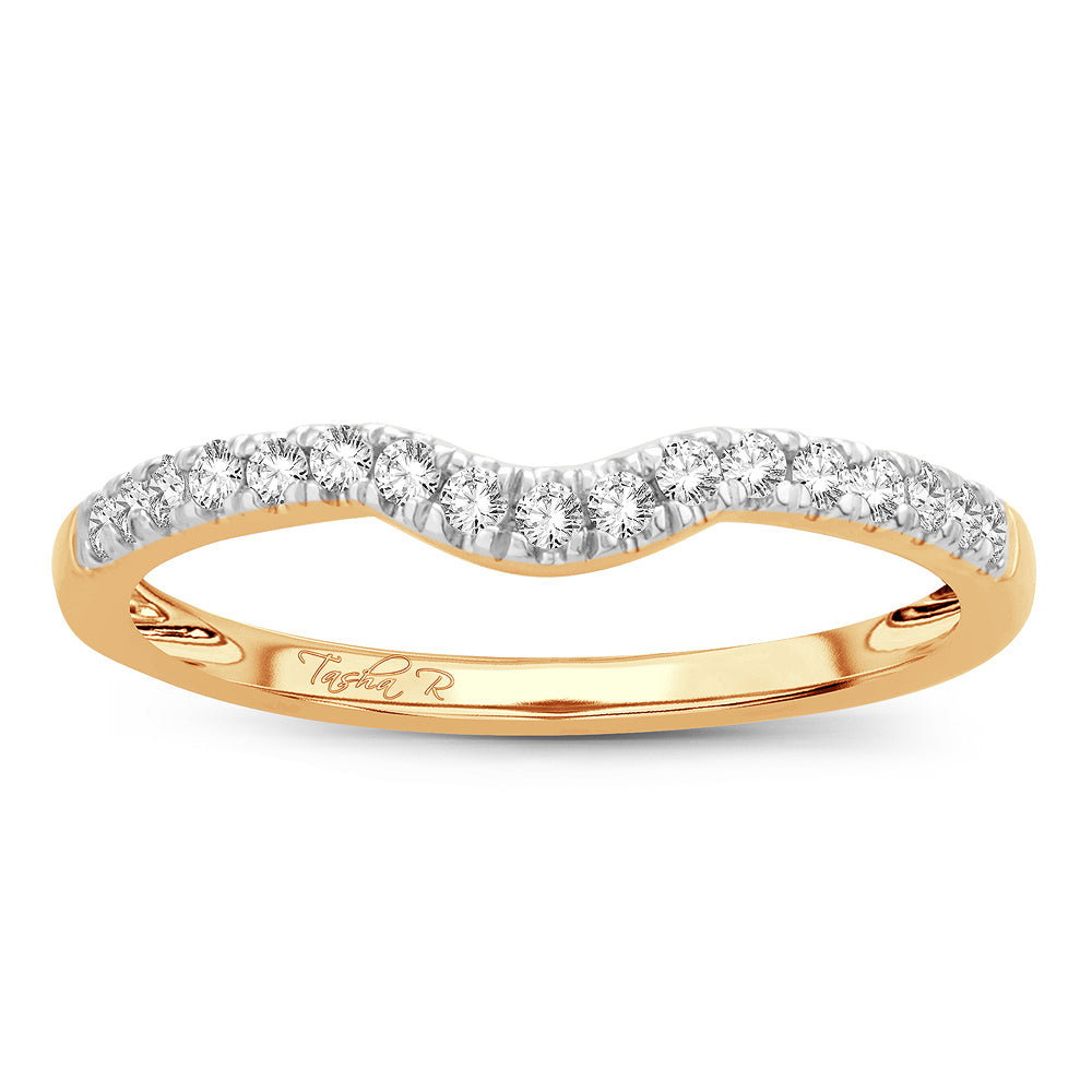 14K Yellow Gold Lab Diamond Enhancer Ring Band