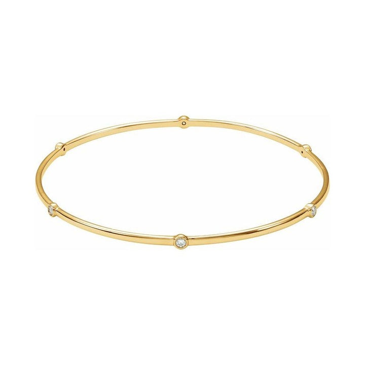 Bezel-Set Bangle Bracelet