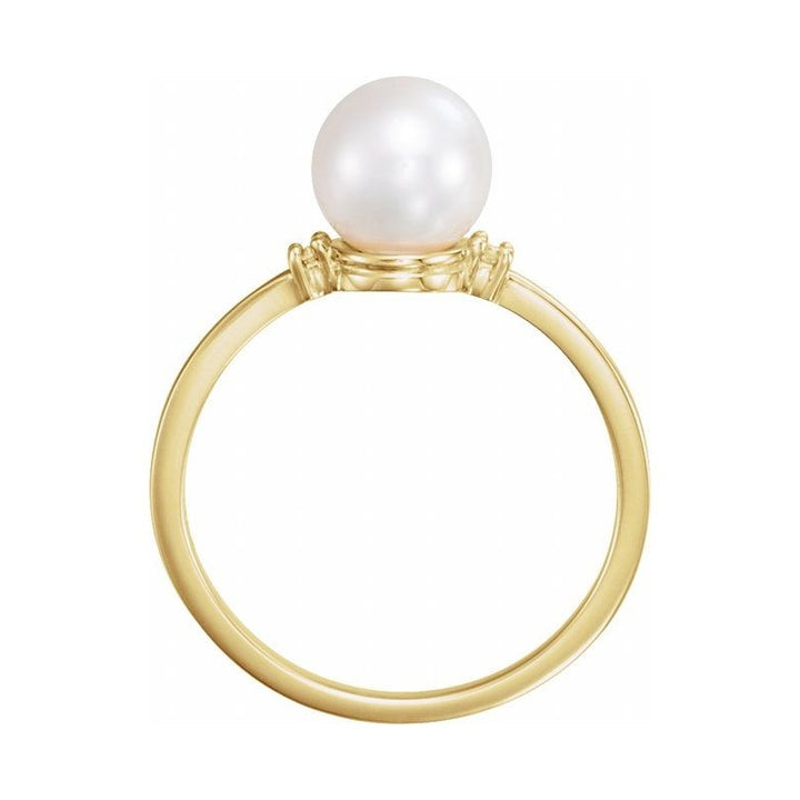 Accented Pearl Ring