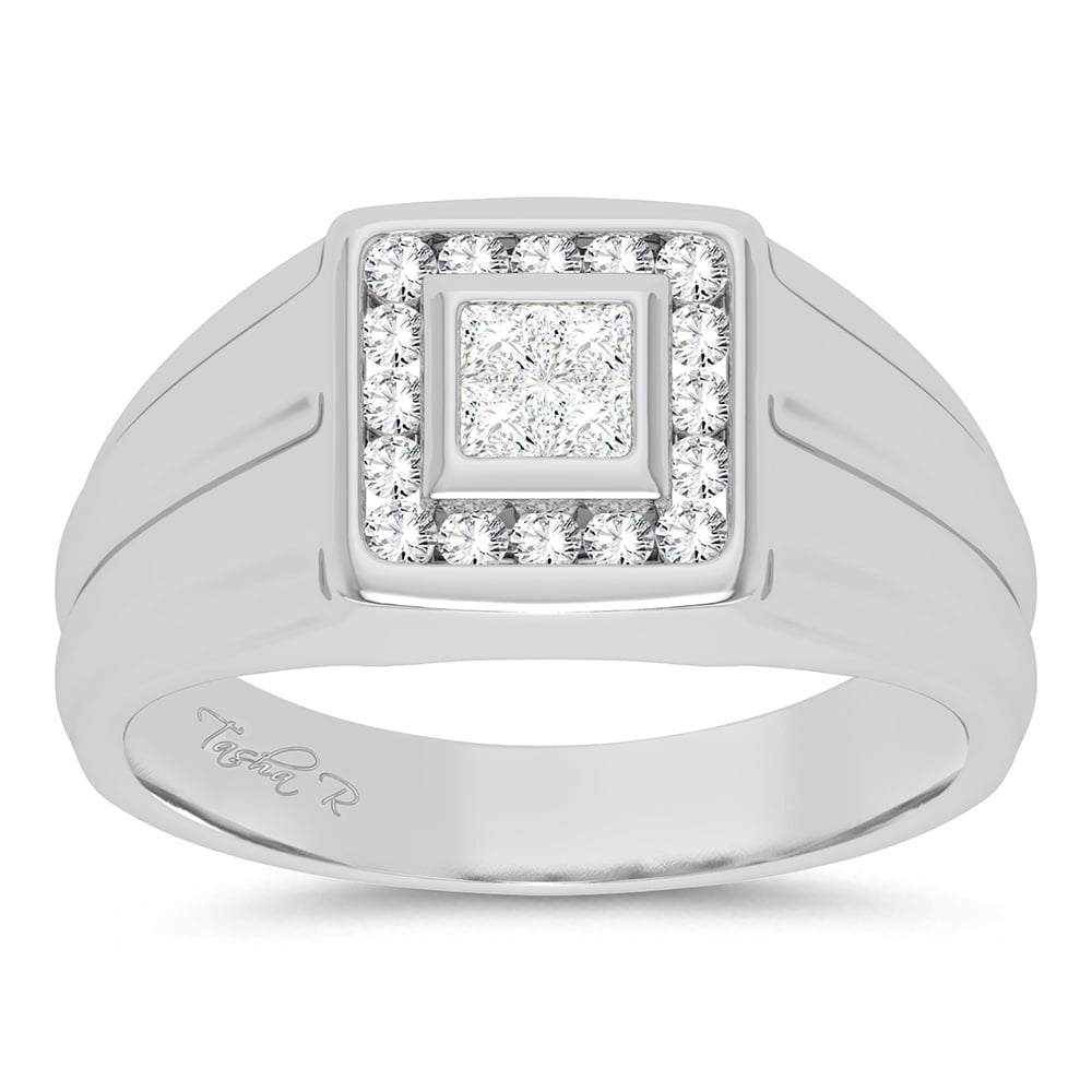 14K 0.50CT DIAMOND MENS RING
