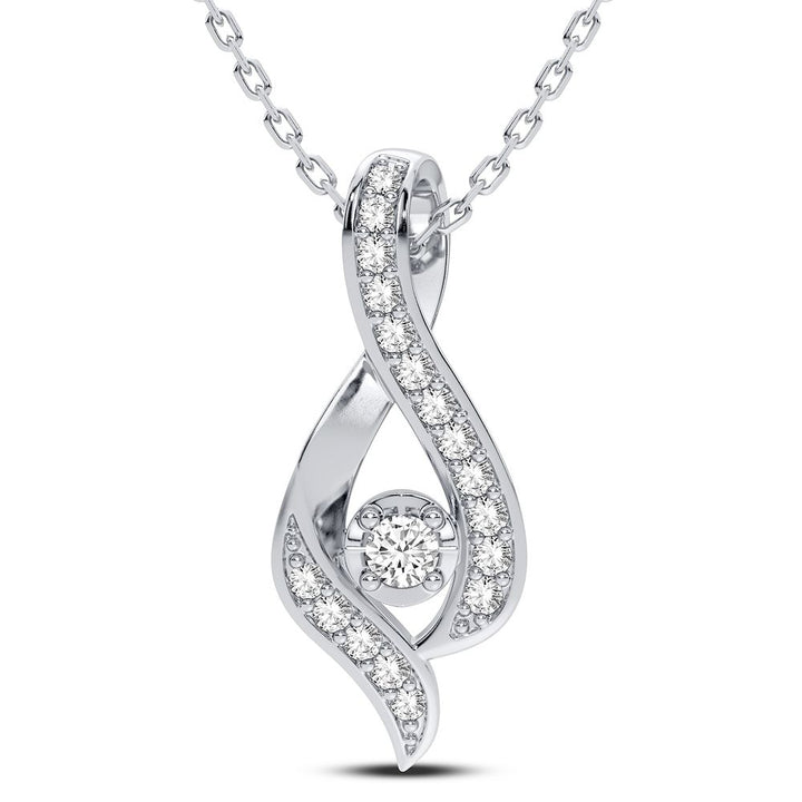 14K 0.15CT DIAMOND PENDANT