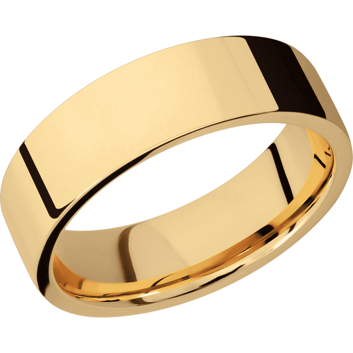 18K Yellow Gold + Polish Finish