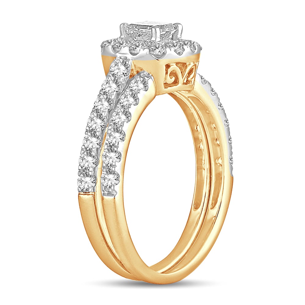 14K 1.42CT DIAMOND BRIDAL RING
