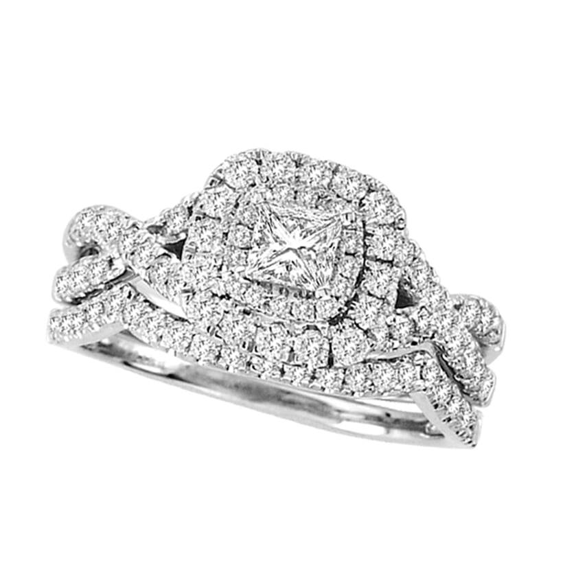 14k White Gold 1CT Lab Diamond Engagement Ring