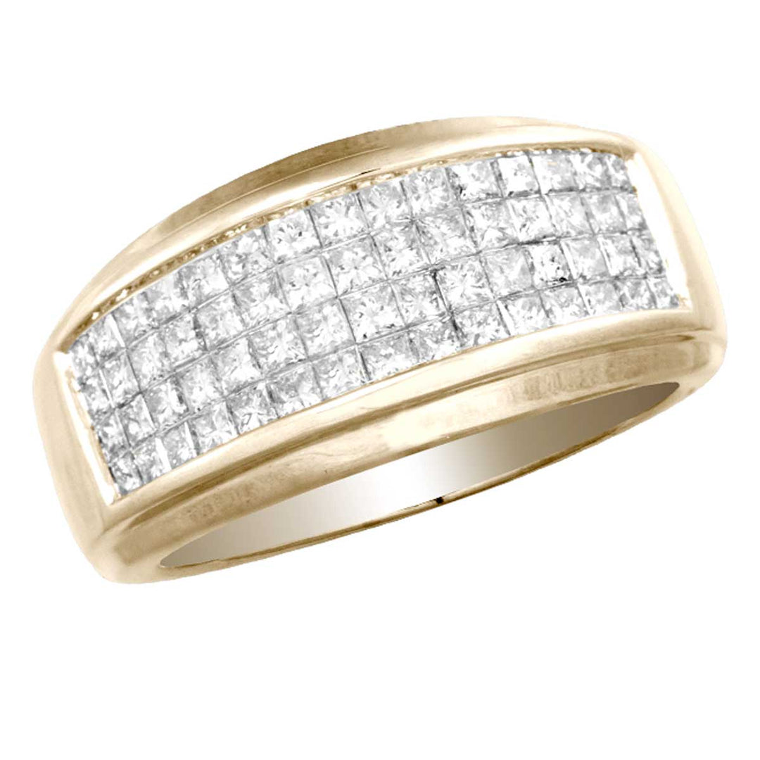 14K 2.00CT Diamond MEN'S BAND