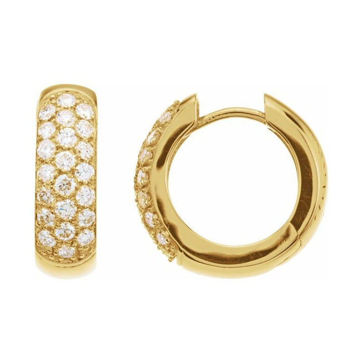 Pavé-Style Hoop Earrings