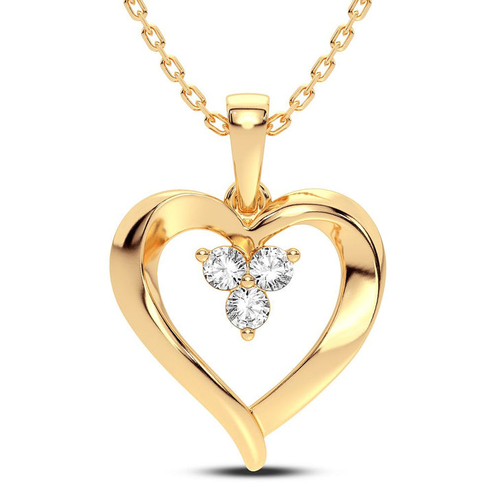 10K 0.12CT Diamond Pendant