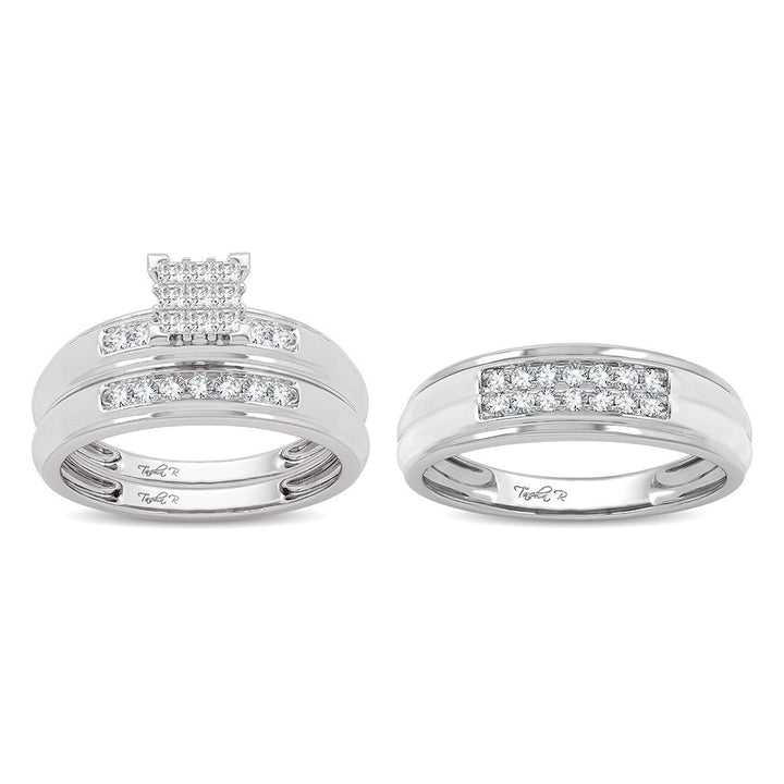 14K 0.50ct Diamond Trio Set