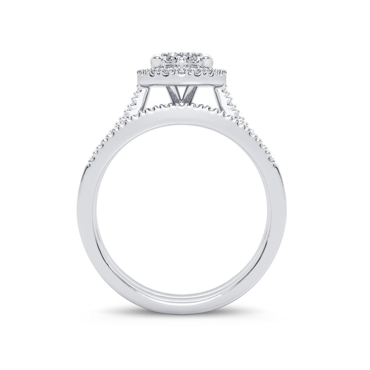 14K 0.62CT DIAMOND BRIDAL RING