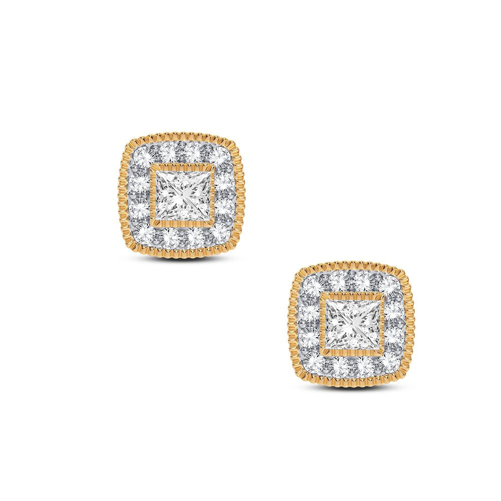 Timeless 14k Yellow Gold 0.25CT Lab Diamond Earrings